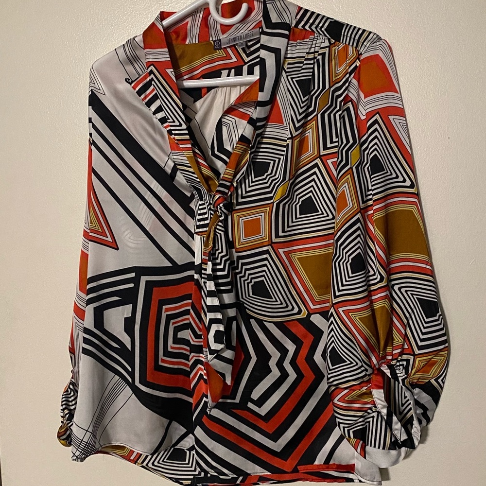 Jennifer Lopez Silky Lightweight Blouse